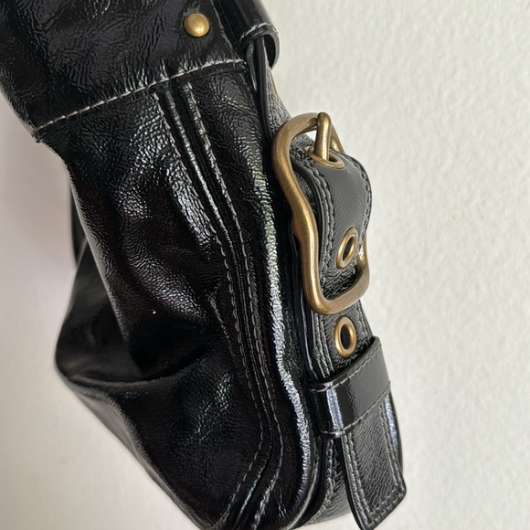 Coach black patent bag like new - Picture 9 of 13
